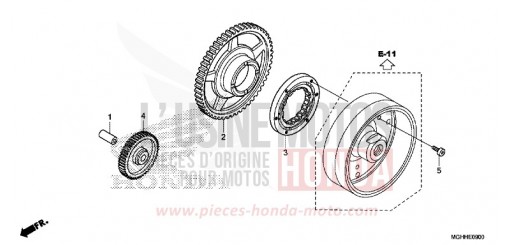 EMBRAYAGE DE DEMARRAGE VFR1200XDH de 2017